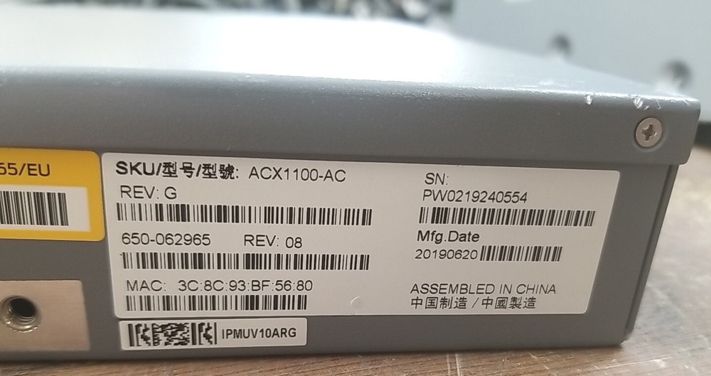 Juniper ACX1100-AC Universal ACCESS Router. *READ⬇️*