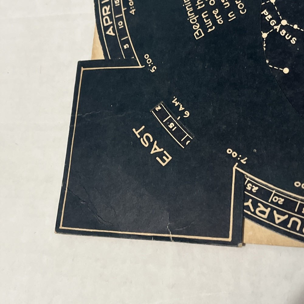 Vintage Antique Star Explorer Astronomy Chart