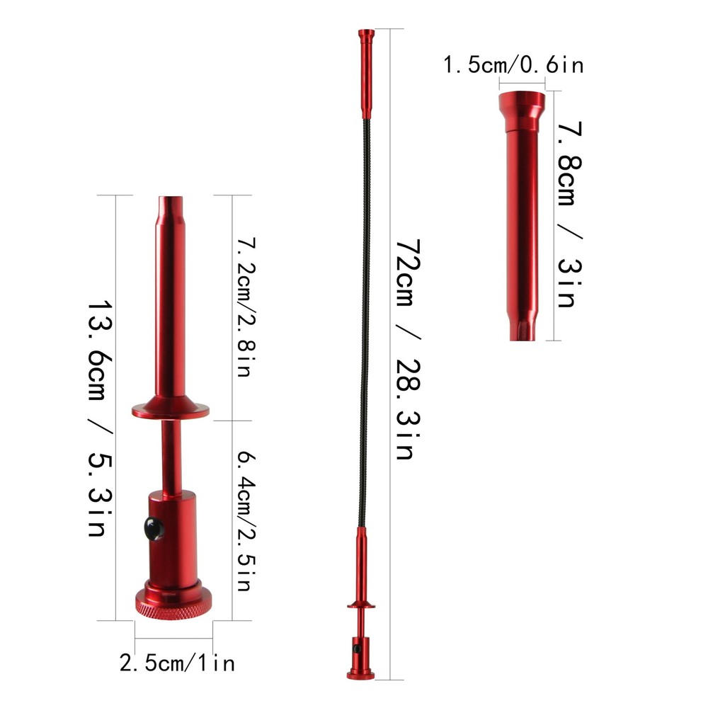 Flexible Claw Pickup Tool with Magnet Tool Flexible telescoping Claw led Ligh...