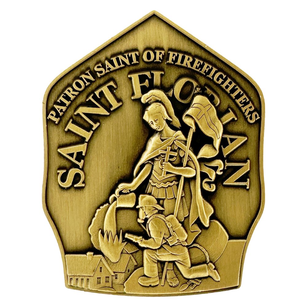 CHICAGO FIRE DEPARTMENT CHALLENGE COIN: St. Florian Shield