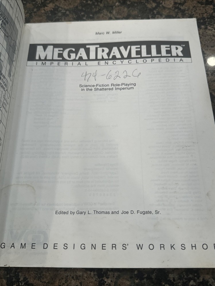 MegaTraveller- Imperial Encyclopedia Reference Manual and Rules 1987