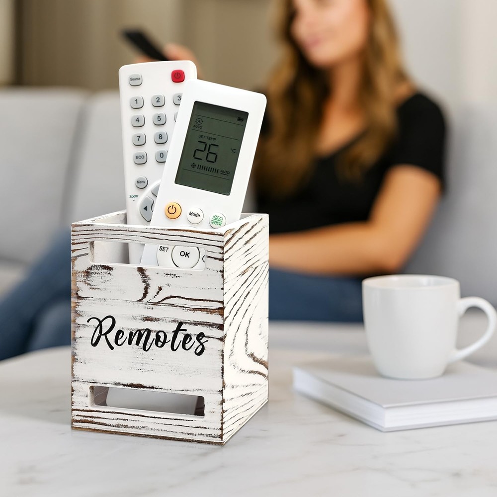 Small Remote Control Holder for Table Bedside Organizer Controller Holder Rem...