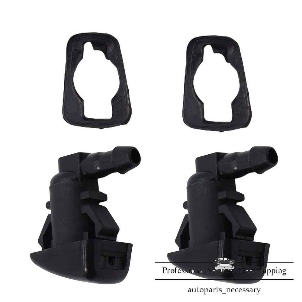 2Pcs For 2011-2014 Ford Edge Windshield Washer Nozzle Spray Jet w/ Gaskets