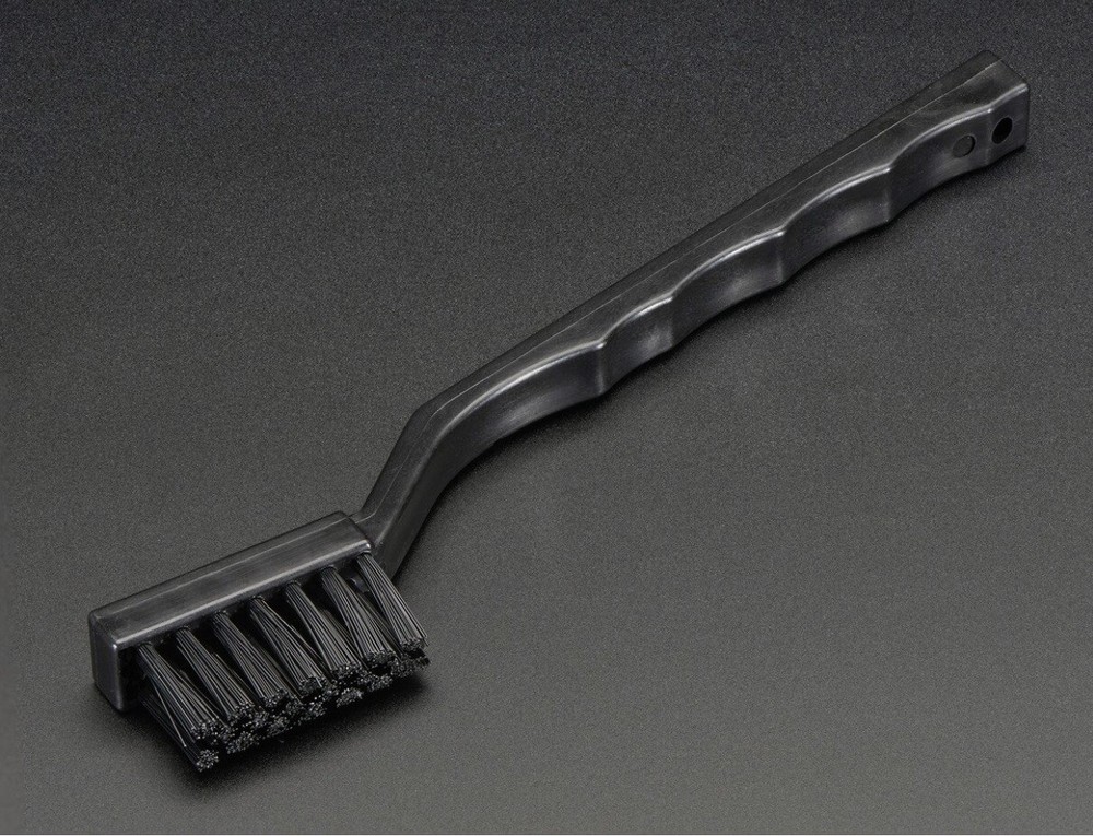 2 Pcs Black Plastic Bristle ESD Anti Static Brush PCB Board Cleaner Dust Logic M