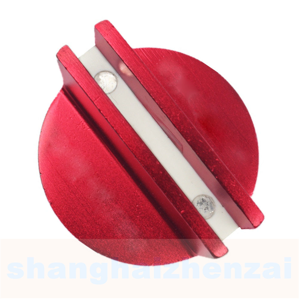 Universal 2pcs Magnetic Jack Pad Pinch Weld Frame Rail Adapter Red