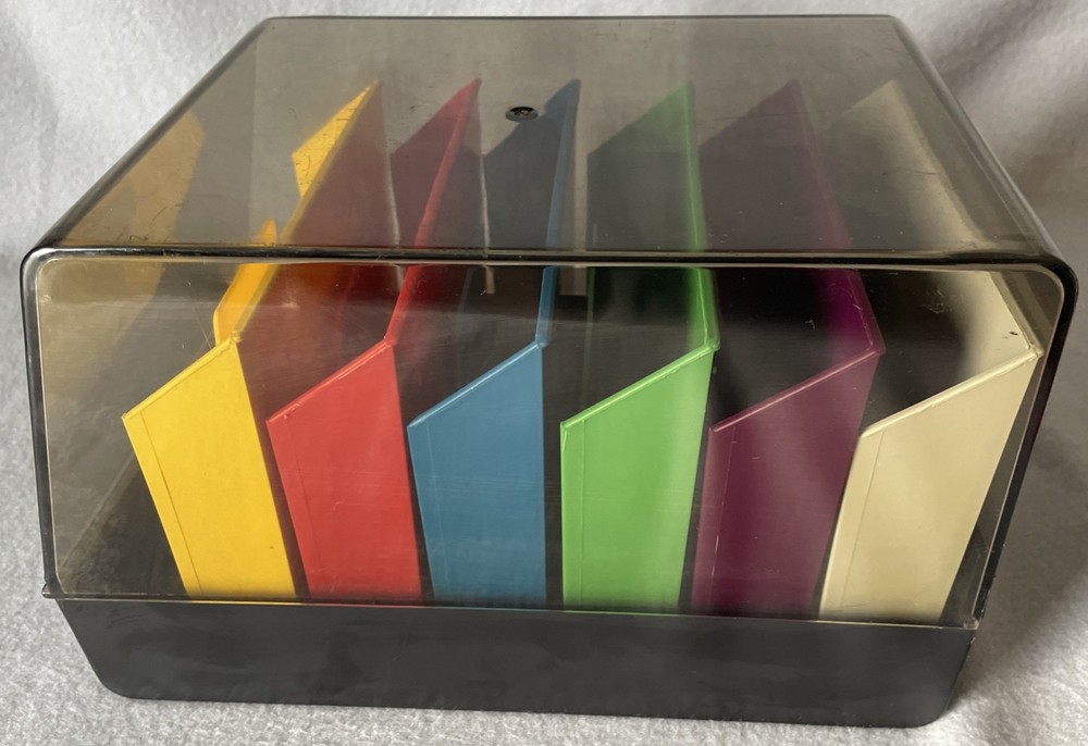 Minidex/78 SRW Computer Components 5.25 Floppy Disc Case Multi Color Sleeves