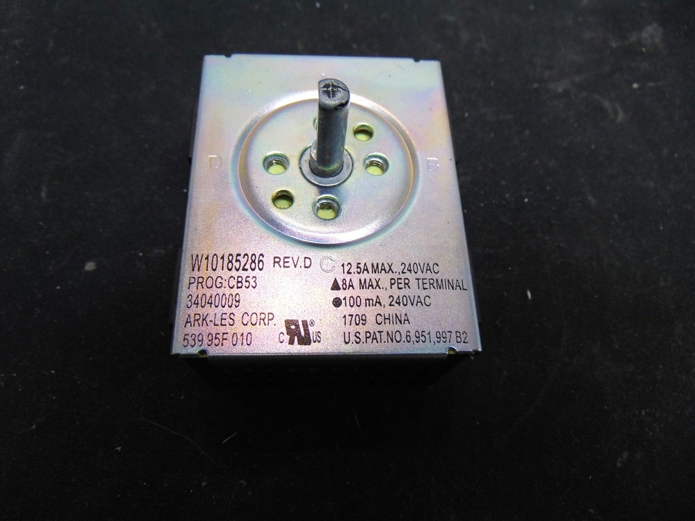 Whirlpool Range Oven Infinite Switch WPW10185286