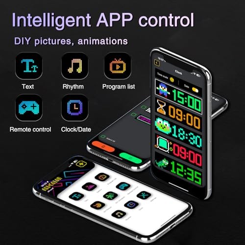 LED Sign for Car - 7"x3" Flexible LED Matrix Panel | DIY Programmable Small