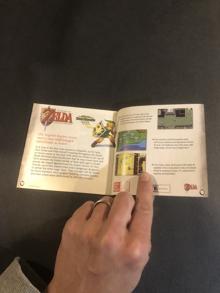 Nintendo gameboy advance journey is the beginning Insert