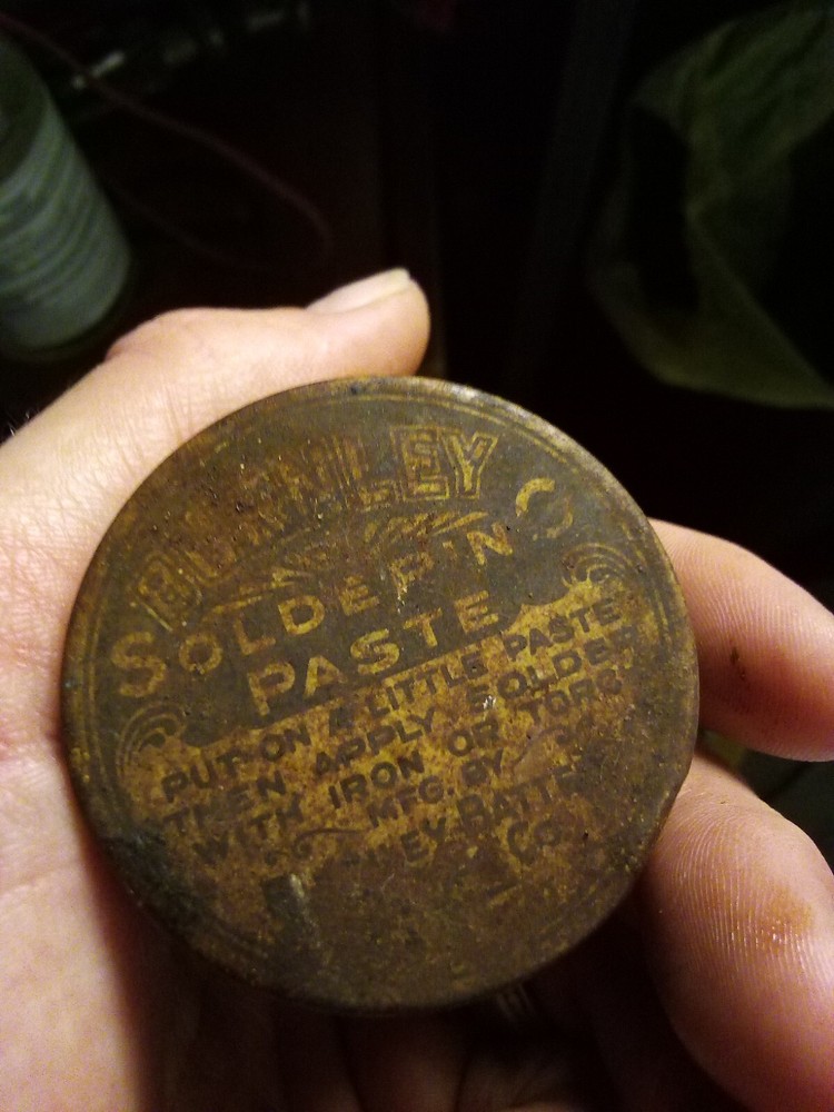 Vintage Burnley Soldering Paste