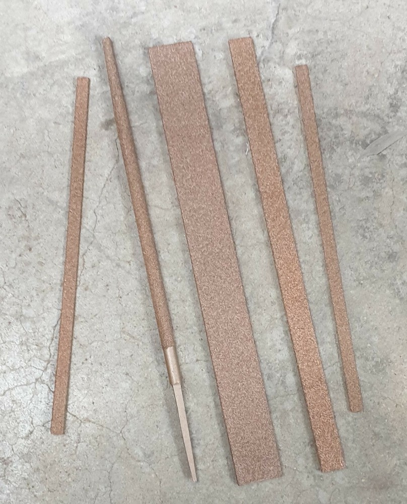 Tungsten carbide assorted set Flat file fine grit