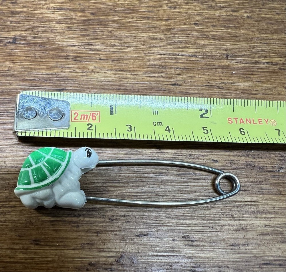 Gerber Vintage Diaper Pin Turtle Design