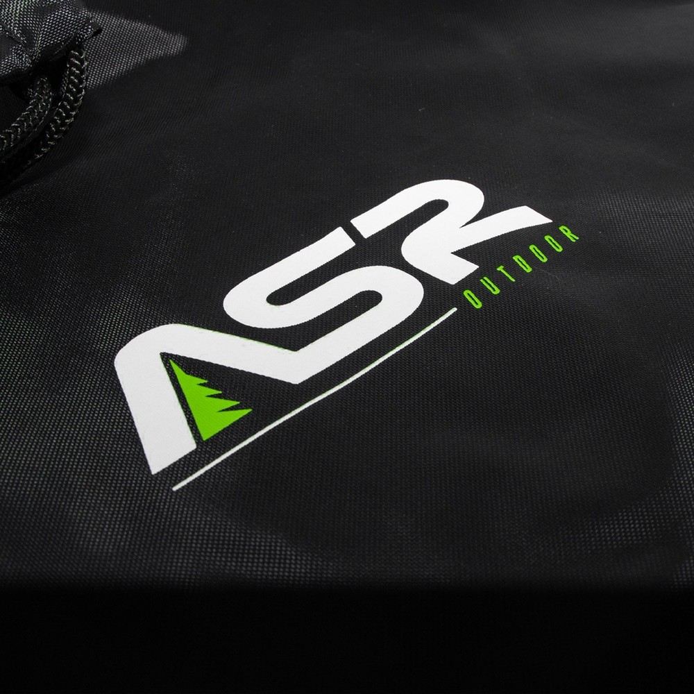 ASR Outdoor Black Drawstring Security Strings Bag with Stopper