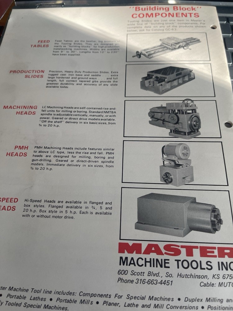 Master Machine Tool Slides Catalog