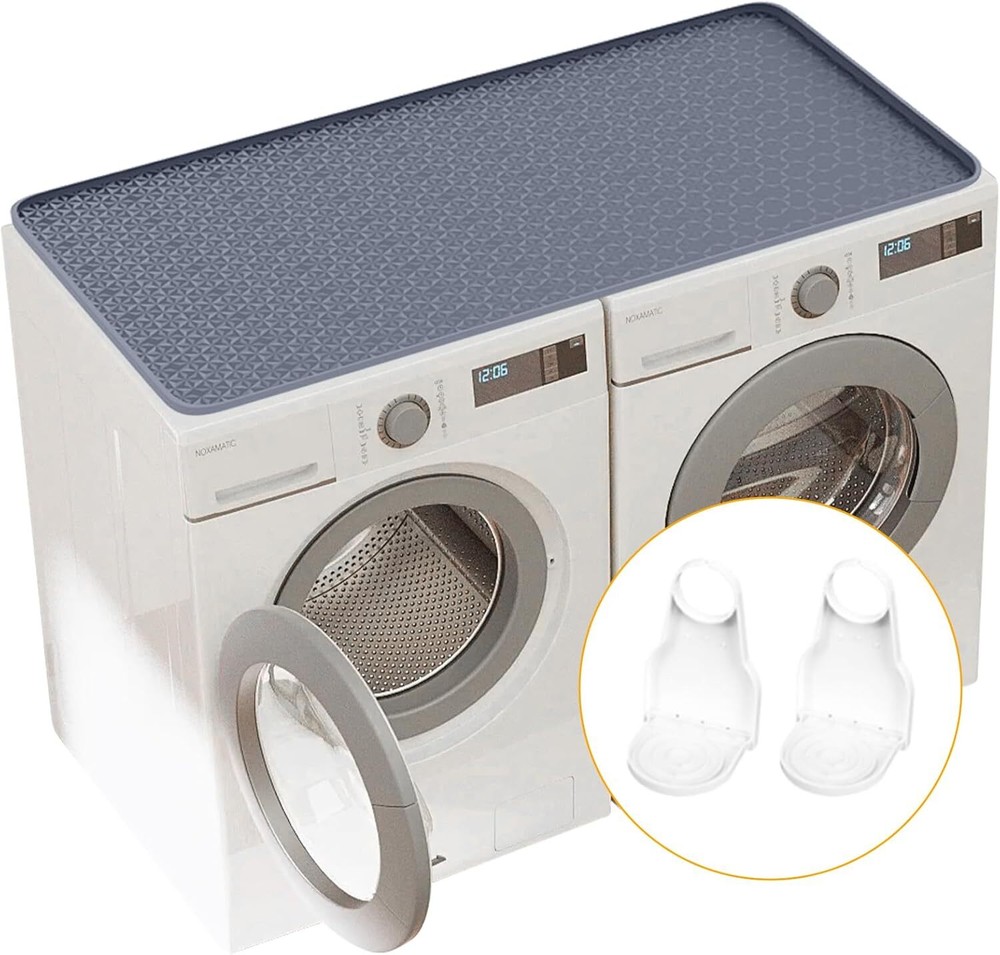 New Large Washer Dryer Covers for Silicone Top Protector Mat Non-slip Waterproof