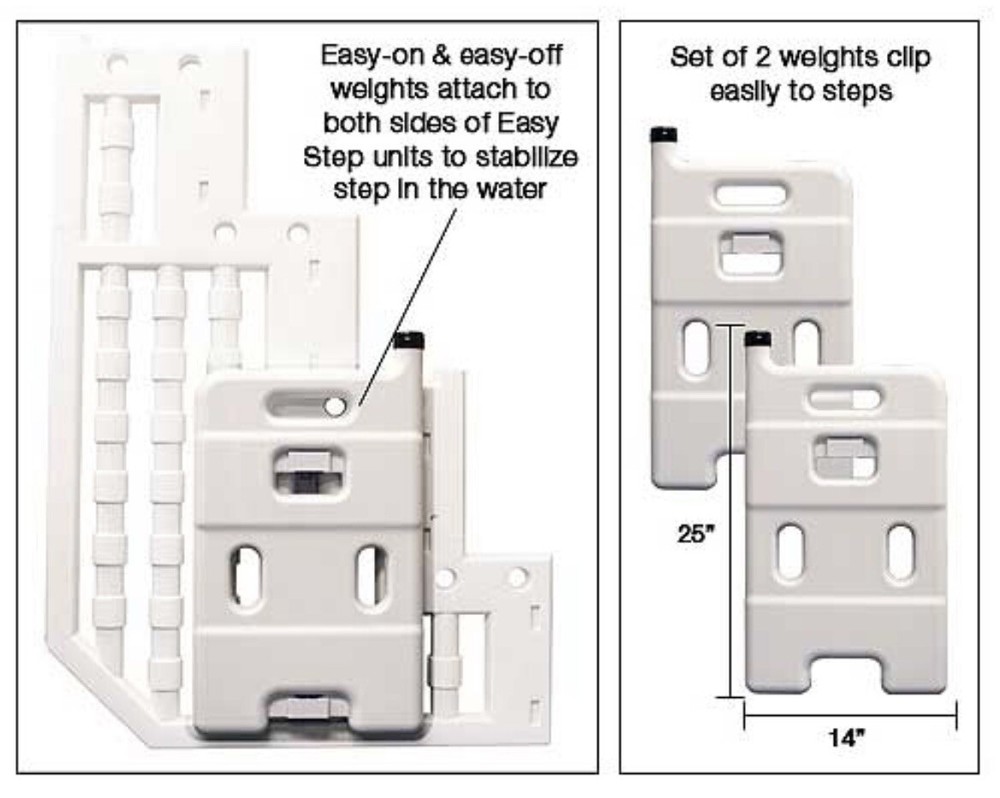 AC 70033 2 Piece Step Weight System fits Antigua-style Steps