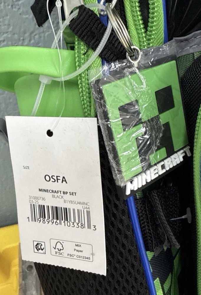 Minecraft 5-Piece Backpack Set