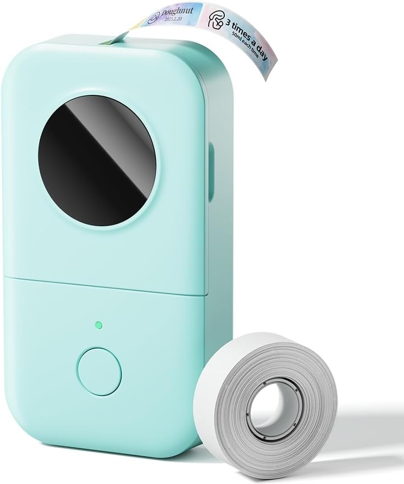 Label Maker Machine with Tape, D30 Portable Mini Label Printer, Small Bluetoo...