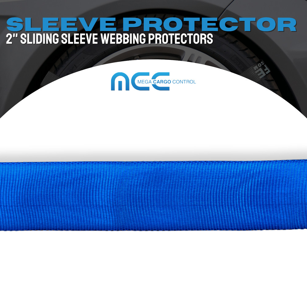 10 Pack 24" Sliding Sleeve Webbing Web Protector for 2" Ratchet Tie Down Strap