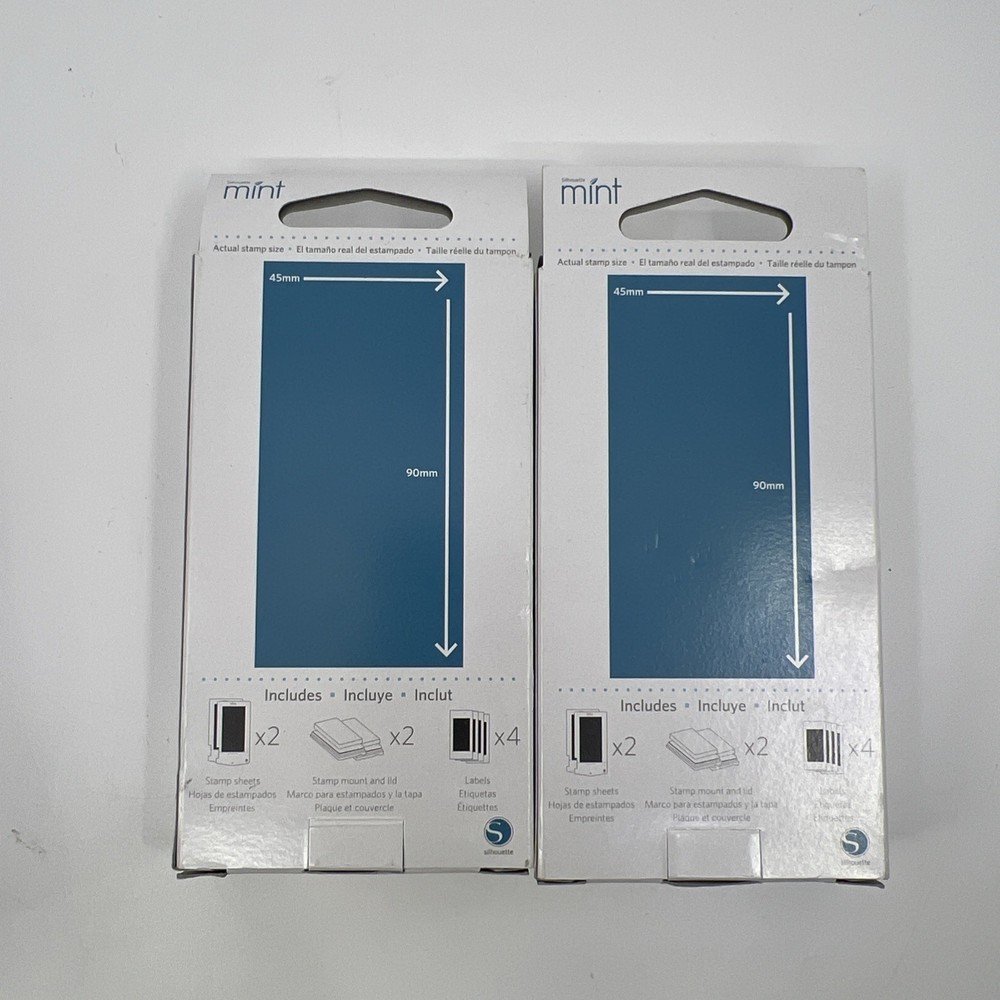 Silhouette Mint Custom Stamp Maker w Stamp Kits