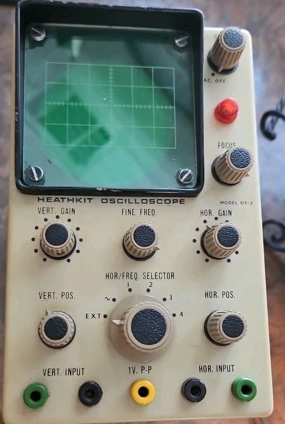 Heathkit Oscilloscope OS-2 European Plug  Untested