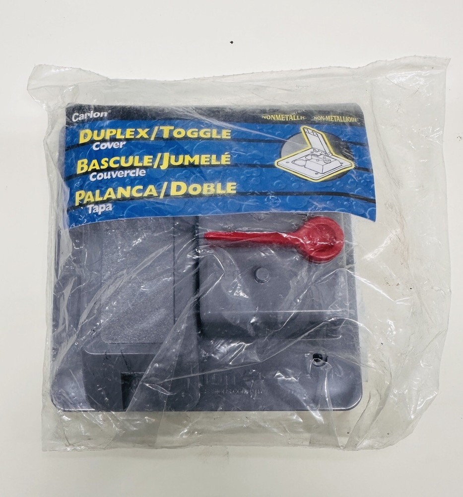 Carlon Weatherproof DUPLEX Toggle Switch Cover E9G2DSN