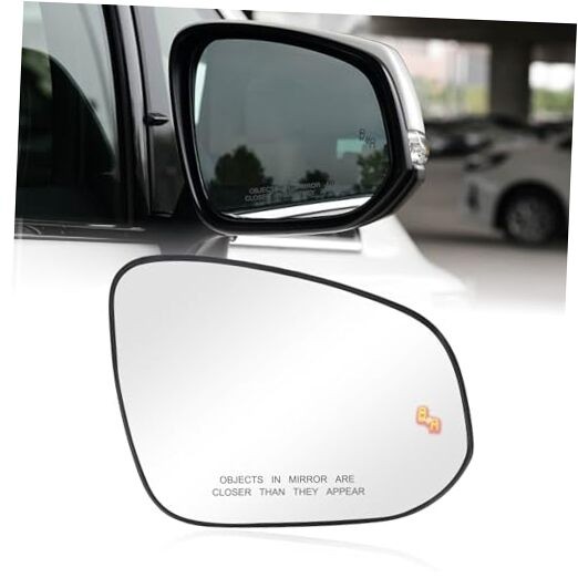 Passenger Side Mirror Glass Replacement for RAV4 2013-2024, Passenger side