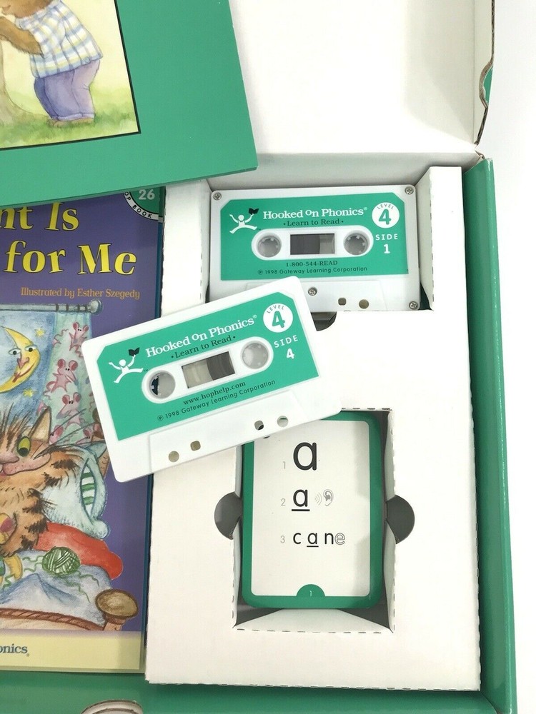 HOOKED ON PHONICS Learn To Read LEVEL 4 & 5 COMPLETE Tapes Flashcards Workbooks+
