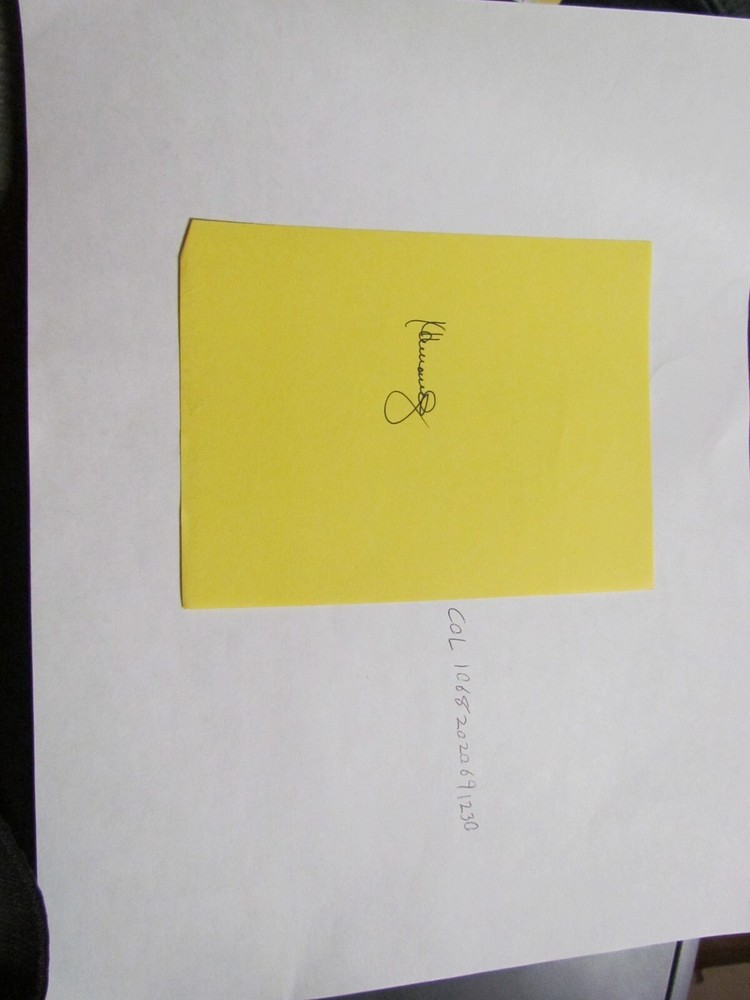 Xavier Hernandez Signed Cut/ Paper