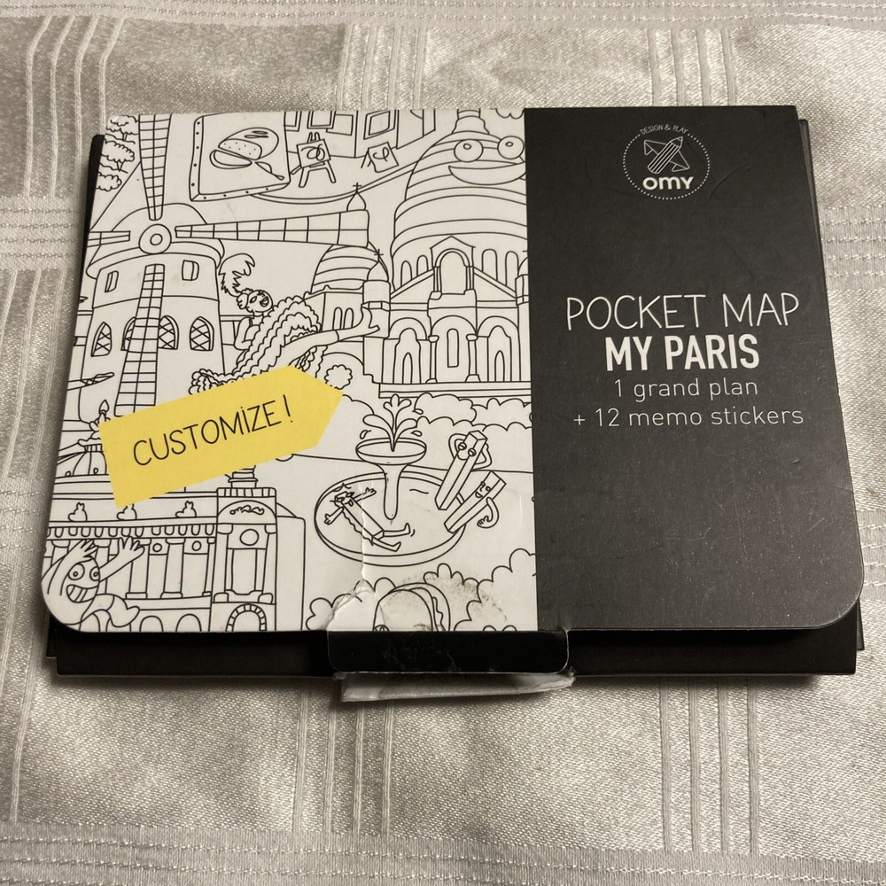 OMY Pocket Coloring Map - My Paris