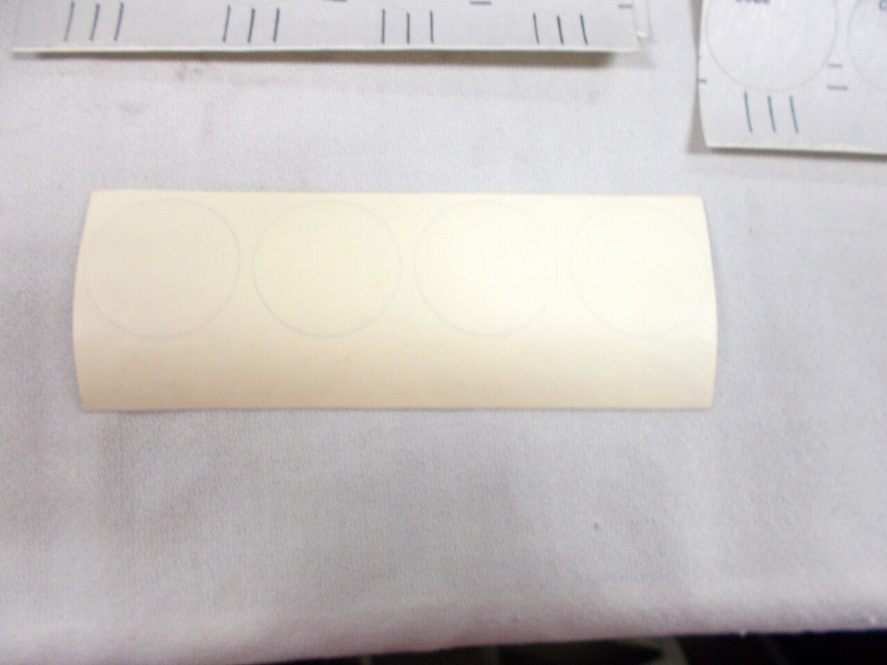 25 Strips of Four (100) Dial Center Stickers