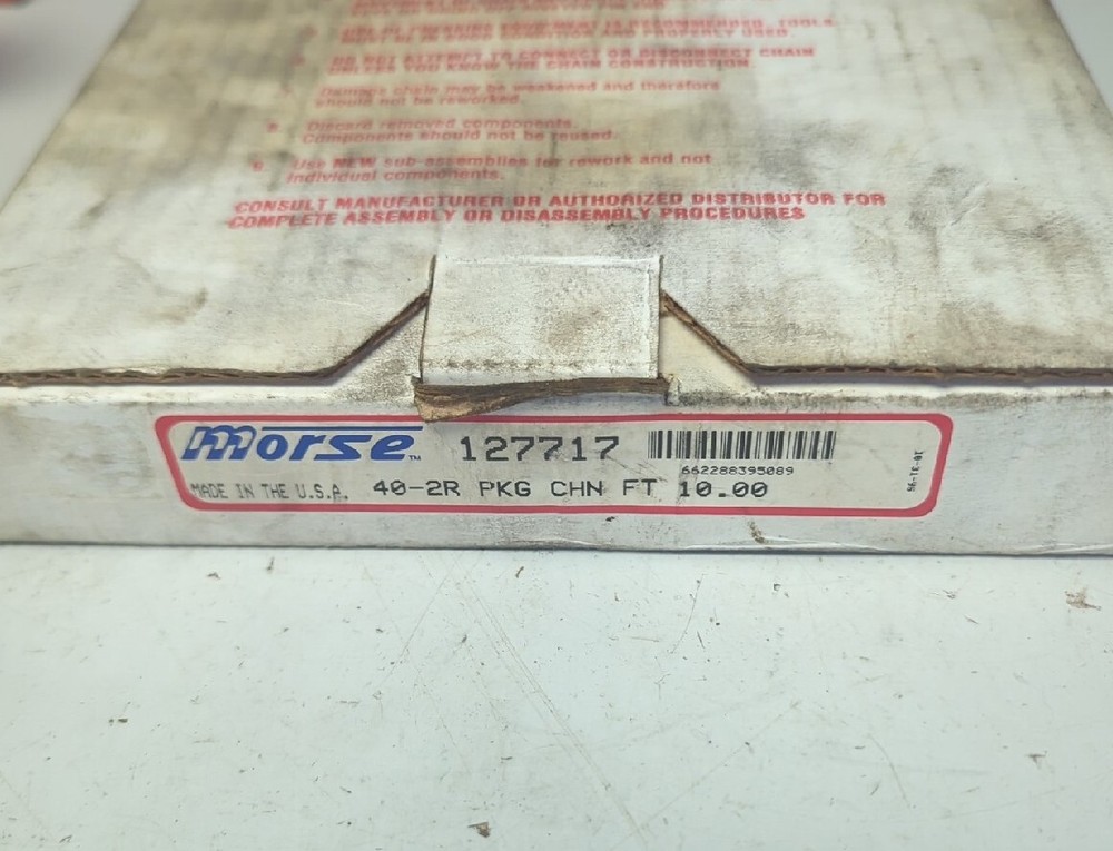 MORSE 127717 Roller Chain 40-2R 10'