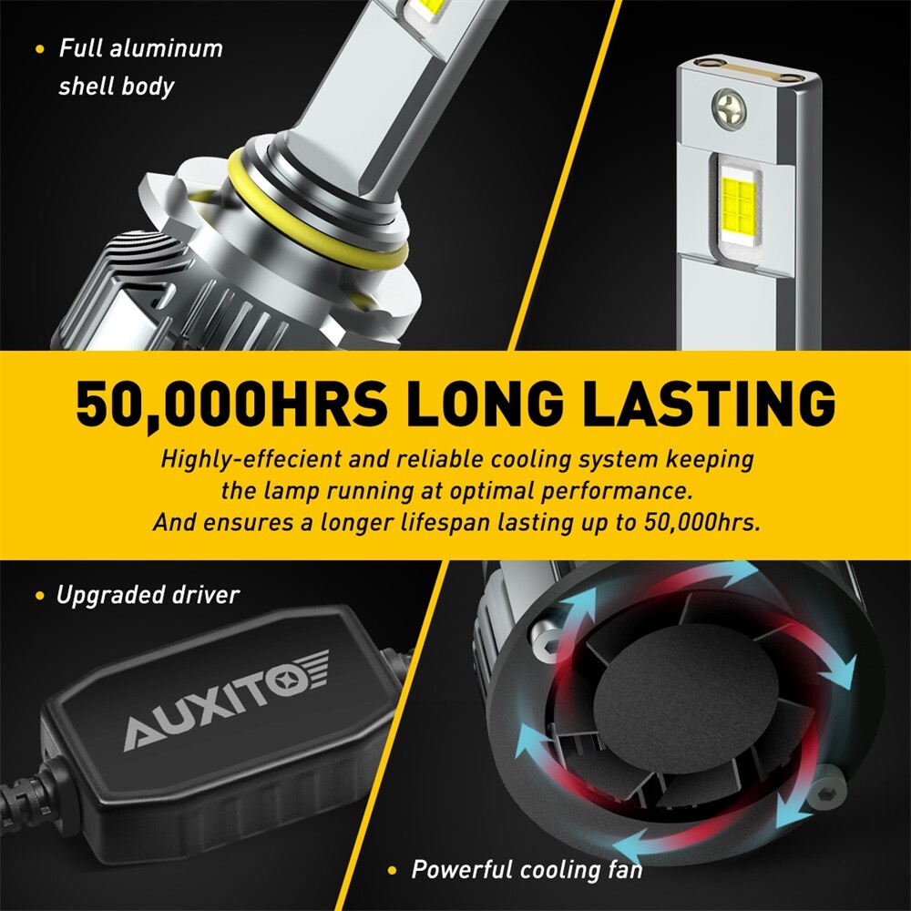 AUXITO 9006 HB4 LED Headlight Bulbs Low Beam Super Bright White Conversion Kit