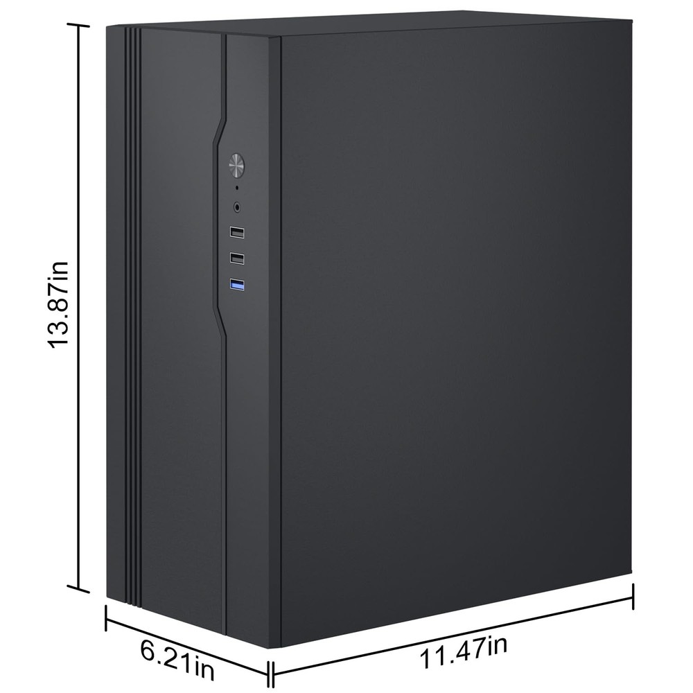 Micro ATX Case PC Case, MATX Mini ITX Desktop Computer Black