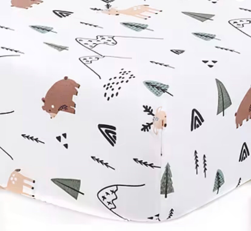 The Peanutshell Woodland Camo 3-pc. Crib Bedding Set