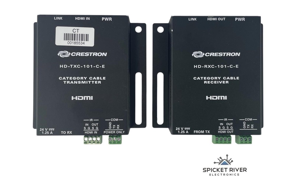 Crestron HD-TXC-101-C-E Transmitter HD-RXC-101-C-E Receiver Category Cable Combo
