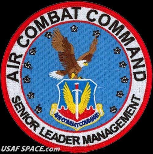 USAF AIR COMBAT COMMAND - SENIOR LEADER MANAGEMENT -Langley AFB- ORIGINAL PATCH