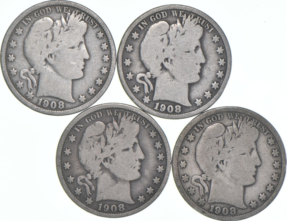 1908-O Barber Half Dollar Average Circ