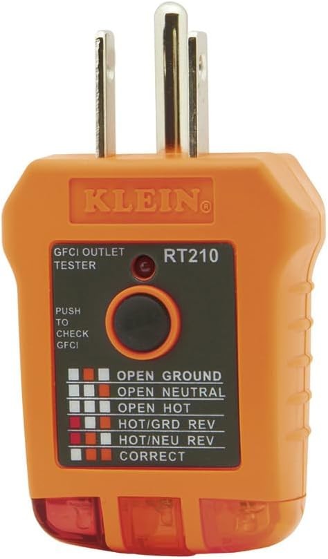 Klein Tools 80077 Voltage Test Kit, Electronic AC/DC Tester, GFCI Green
