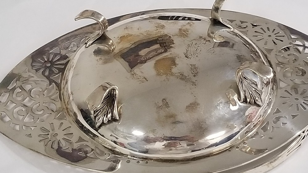 GORHAM STERLING SILVER LACY BASKET 1911