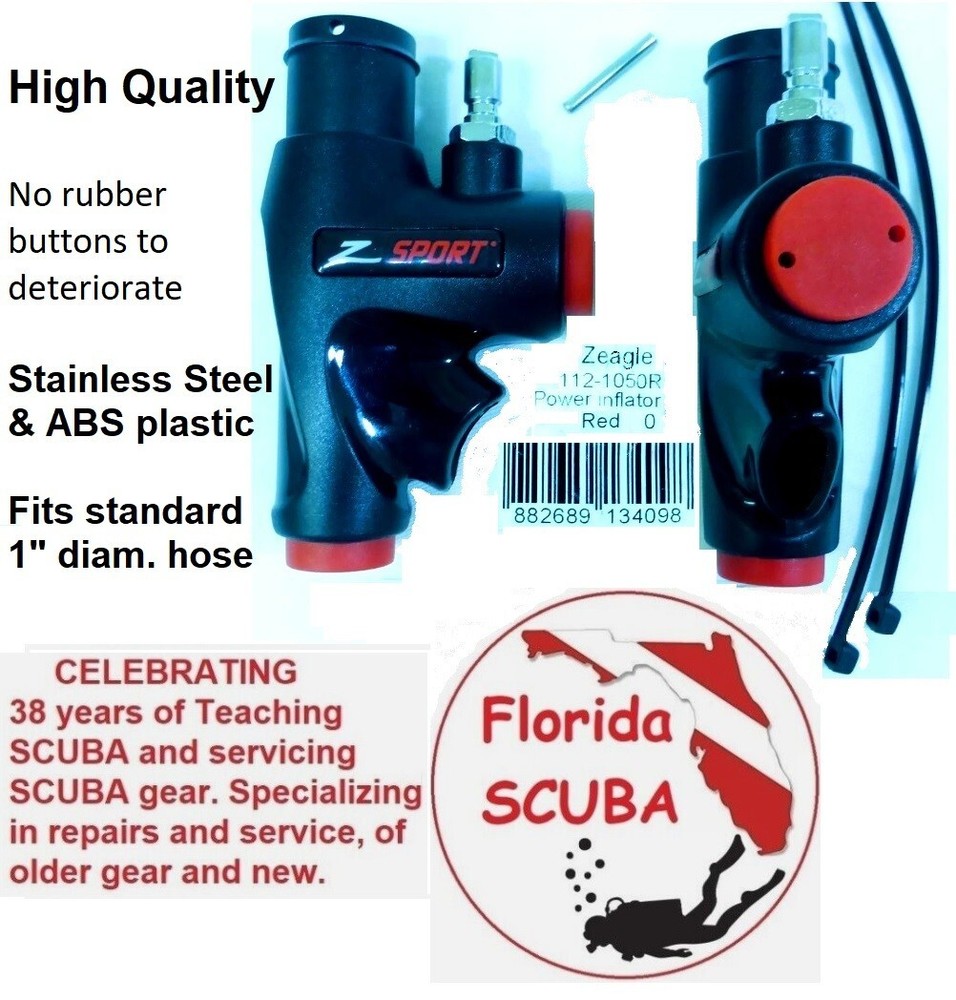 SCUBA BCD Power Inflator, Replacement, Oceanic, Apex, AquaLung, Mares, DiveRite