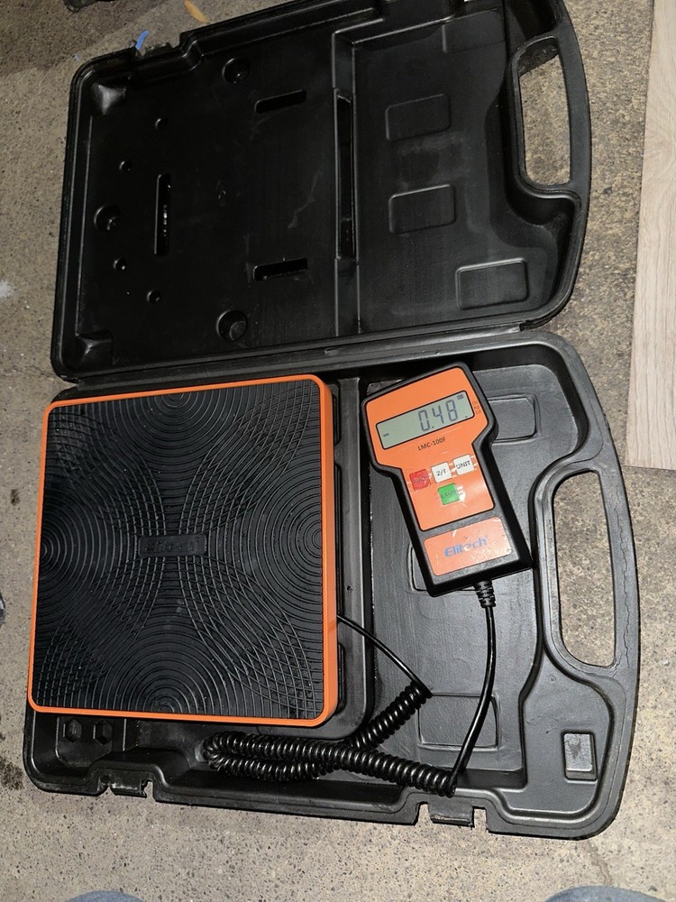 Elitech lmc-100f electronic digital refrigerant charging scale 220lb