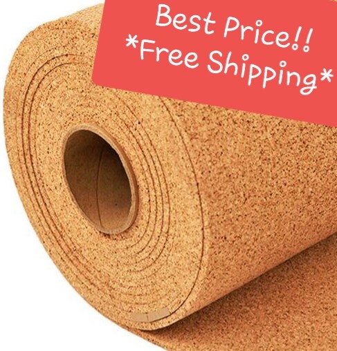 CUSTOM CORK  ROLLS bulletin message board panel acoustic sheet