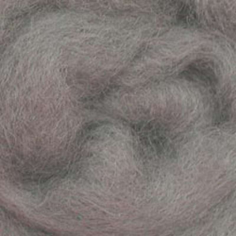 Wool Roving 12" .22oz Smoke