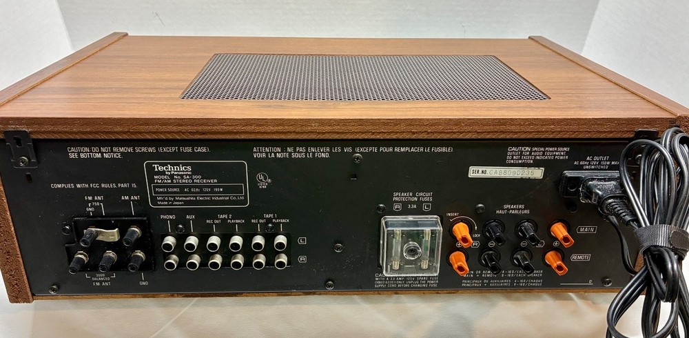 Vintage Technics SA-300 Receiver. Tested and Serviced.