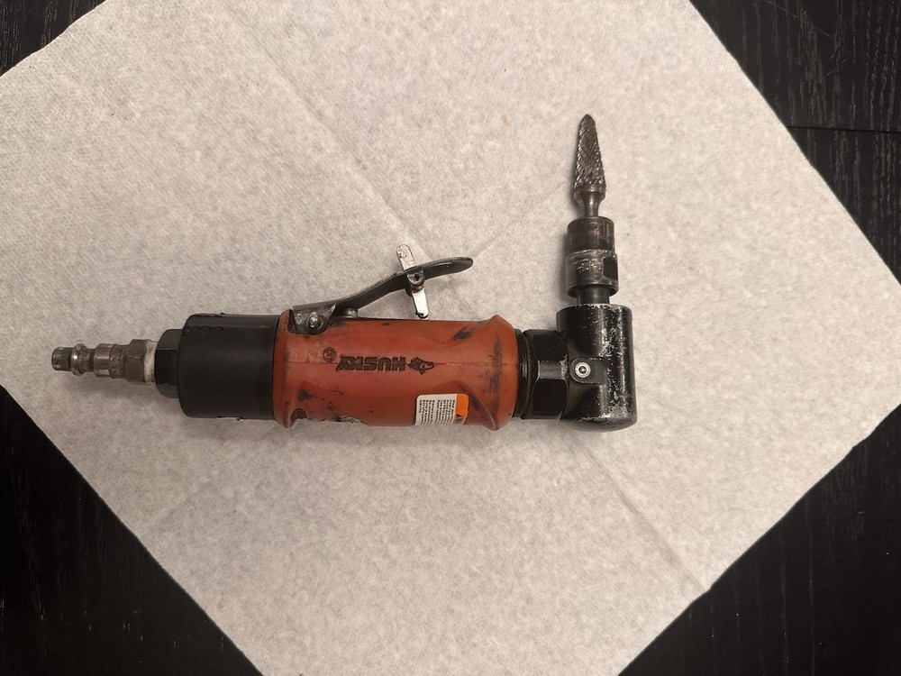 Husky Pneumatic Right Angle Die Grinder Heavy Duty Air Powered Tool