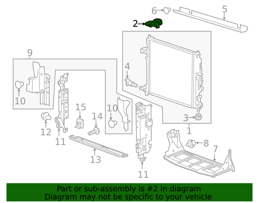 Genuine GM Upper Bracket 84142665