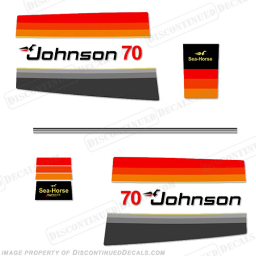 Fits Johnson 1978 70hp Decals