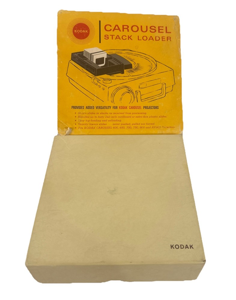 Kodak Carousel Stack Loader for Slide Projectors – Vintage Accessory in Box