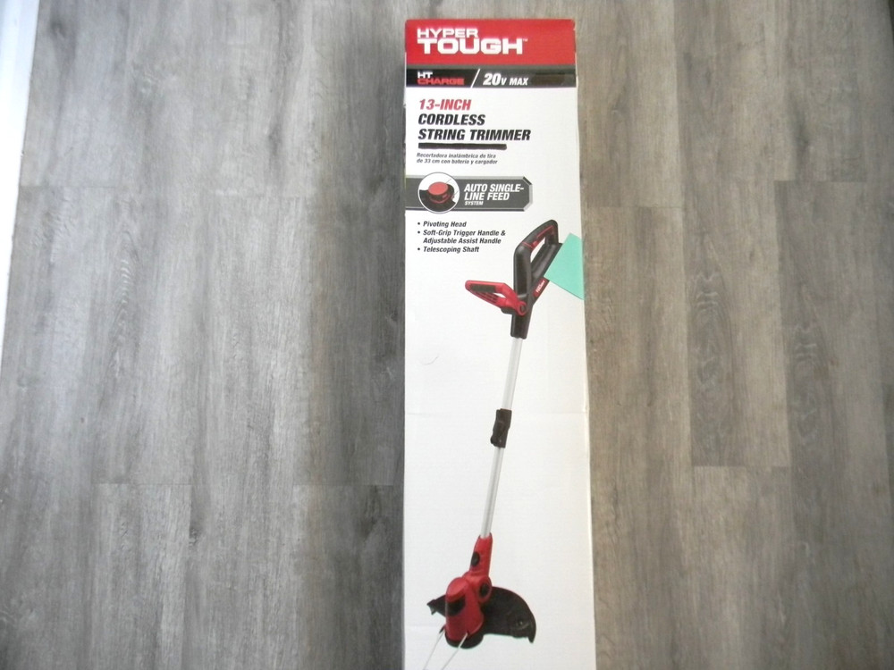 NEW Hyper Tough 20V Max 20V Cordless 13-inch String Trimmer - TOOL ONLY